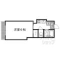 リーブ上ぼん ２０３ １Kの間取り図