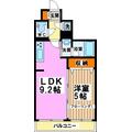 世田谷区 大原２丁目（代田橋駅） 1階 １DKの間取り図