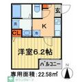 オリーブ院内 ３０３ １Kの間取り図