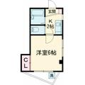 ウィングエステート二子 ２０１ １Kの間取り図