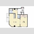 リ・ポーズ２１ ４０２ １DKの間取り図
