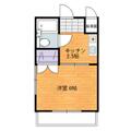 笠取ハイツ ２０８ １Kの間取り図