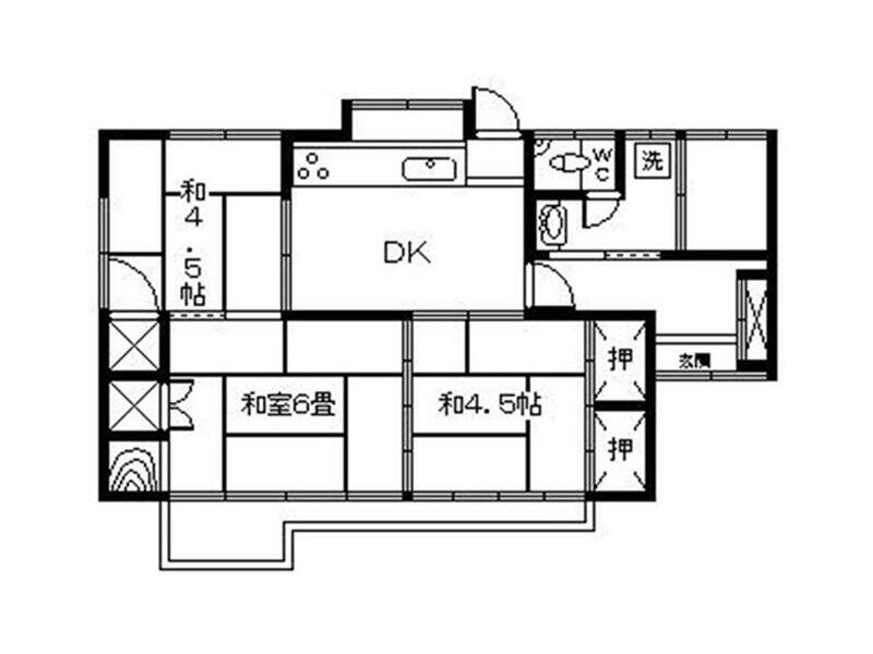Miyakonojo City, Tohokumachi Single-story building 3DK