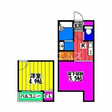 プライムコート大橋の間取り