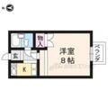 京都市北区 等持院中町（等持院・立命館大学衣笠キャンパス前駅） 1階 １Kの間取り図