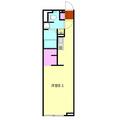アルクアリビオ １０１ １Kの間取り図