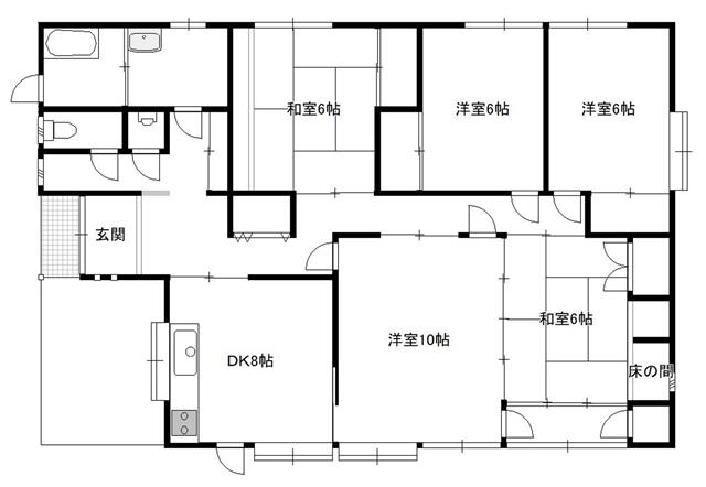 Kobayashi City, Tsutsumi (Kobayashi Station) Single-story building 5DK