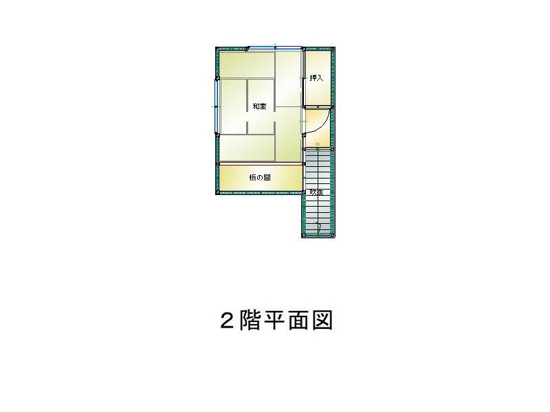 Arao City, Yahata-dai 3-chome, 2-story building, 6DK
