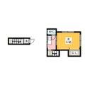 Ｋハウス 2階 １Kの間取り図