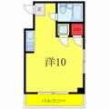 グリーンハイム高橋 ２０１ ワンルームの間取り図