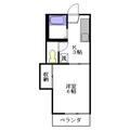 ドミール百人町 １０５ １Kの間取り図