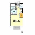 エントピア南長崎 １０１ ワンルームの間取り図
