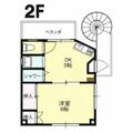 アズール幡ヶ谷 2階 １DKの間取り図