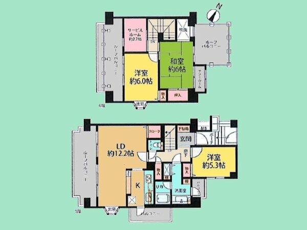 アットホーム 恒陽二俣川マンション 5階 6階部分 ３ｓｌｄｋ 横浜市旭区の中古マンション マンション購入の情報