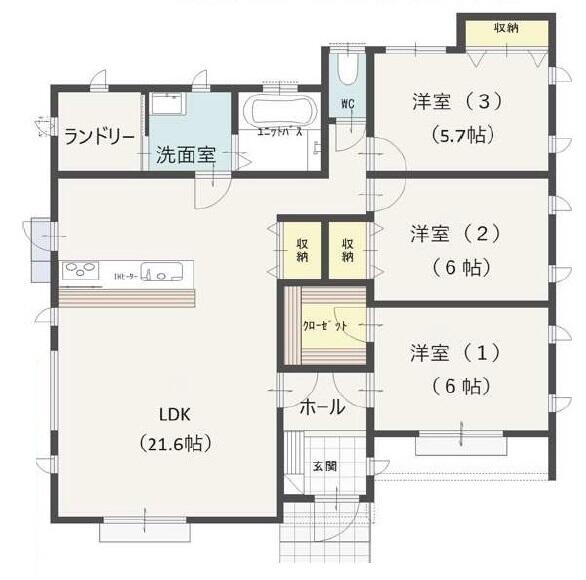 和寒町字福原の平屋建3LDK23万で売ります