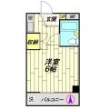 小嶋ビル 3階 ワンルームの間取り図