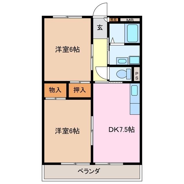アットホーム】りんどうⅠ ２０１ ２ＤＫ（提供元：(株)賃貸メイト エイブルネットワーク 伊勢店）｜度会郡度会町の賃貸マンション[1098301275]