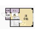 ハーモニーコーポＹＡＭＡＮＥ ３Ａ １Kの間取り図