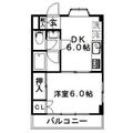 メゾンヴェール 2階 １DKの間取り図