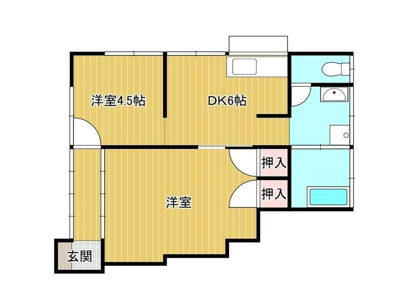Miyazaki City, Oaza Tayoshi Single-story building 2DK