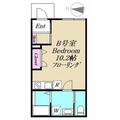 Ｂｒｅｅｚｅ　Ｖｅｉｌ 1階 ワンルームの間取り図