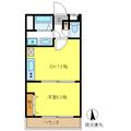 ハルミビル 305 １DKの間取り図