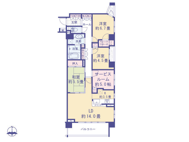アットホーム ブランズ八王子狭間 2階 ３ｓｌｄｋ 八王子市の中古マンション マンション購入の情報