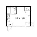 京都市上京区 中立売通松屋町東入新元町（今出川駅） 4階 ワンルームの間取り図