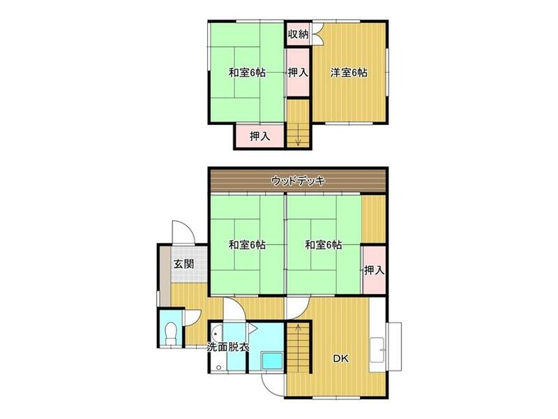 Miyazaki City, Tsukimigaoka 6-chome, 2-story, 4DK