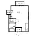 マツキハイツ ２０３ ワンルームの間取り図
