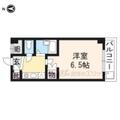 京都市北区 平野宮本町（北野白梅町駅） 1階 １Kの間取り図