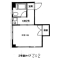 四谷ハイツ 302 １Kの間取り図
