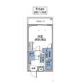 ルネサンスコート王子 ３０２ １Kの間取り図