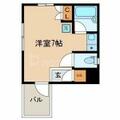 フロイデンハイム ５０１ ワンルームの間取り図