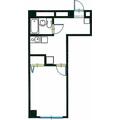 三田クラウンハイツ １０３ １Kの間取り図