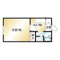 シャイネ大江 １０２ １Kの間取り図