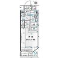 レガリス月島ベイサイドコート ４０６ １Kの間取り図