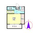 山口ビル 3階 １Kの間取り図