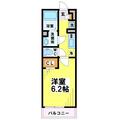 調布市 西つつじケ丘１丁目（つつじヶ丘駅） 1階 １Kの間取り図
