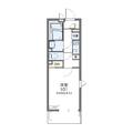レオネクストエスポワール １０２ １Kの間取り図