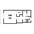 ソピア 2階 １Kの間取り図