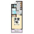 渋谷区 笹塚２丁目（笹塚駅） 2階 １Kの間取り図