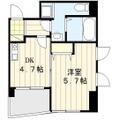 プランドール 203 １DKの間取り図