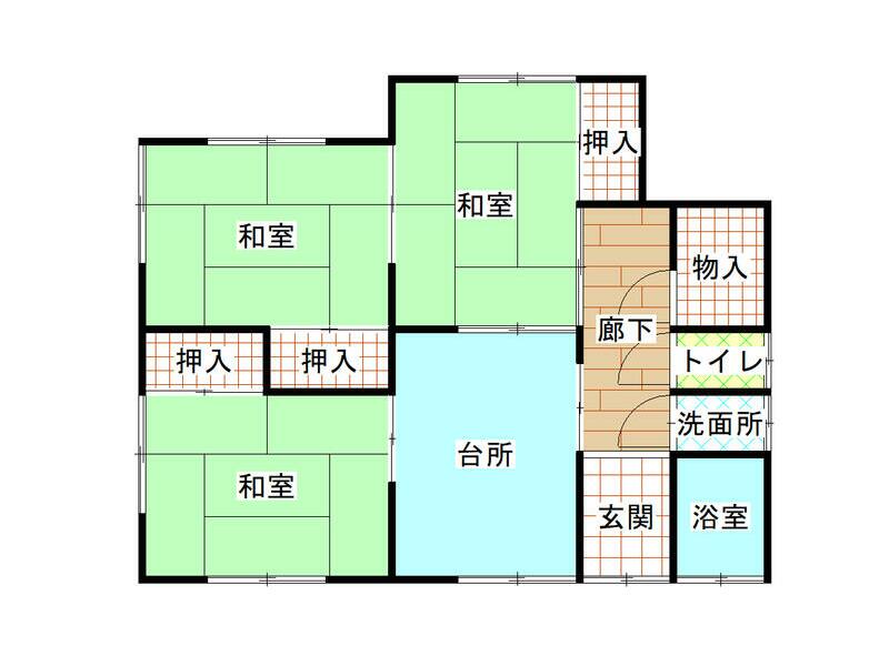 Nagai City, Tai-machi (Minami-Nagai Station), 2-story, 6DK