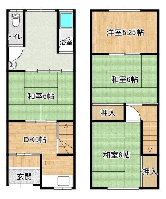 Osaka City, Suminoe Ward, Misaki 7-chome (Suminoe Station) 2-story building, 4DK &mdash; photo 1