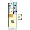 杉並区 方南１丁目（笹塚駅） 1階 １Kの間取り図