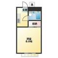 十条ベルクハイム 2階 １Kの間取り図
