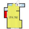 文京区 千駄木５丁目（本駒込駅） 2階 ワンルームの間取り図