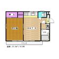 世田谷区 若林５丁目（三軒茶屋駅） 1階 １DKの間取り図