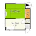 北区 王子３丁目（東十条駅） 2階 １Kの間取り図